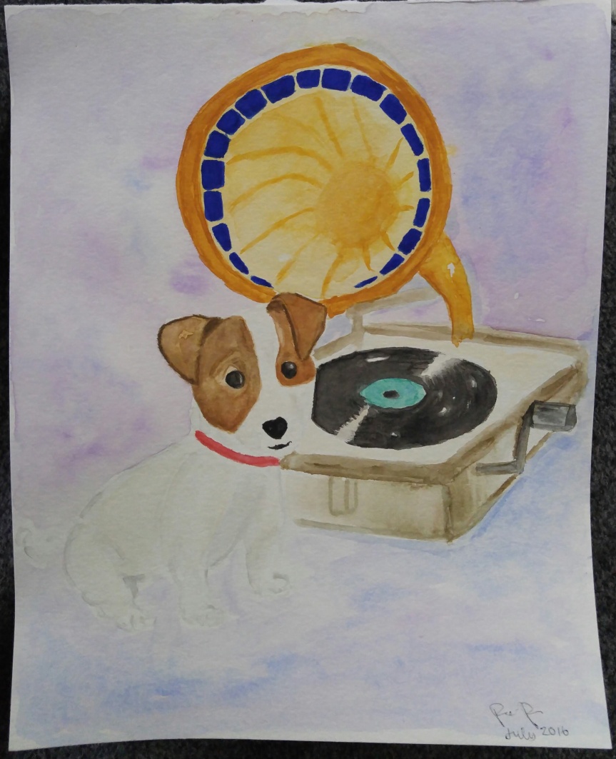 jack russell watercolor exploration